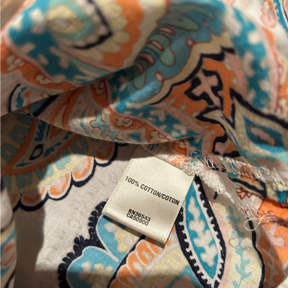 Van Heusen Womens Paisley Blouse XL - Picture 5 of 9